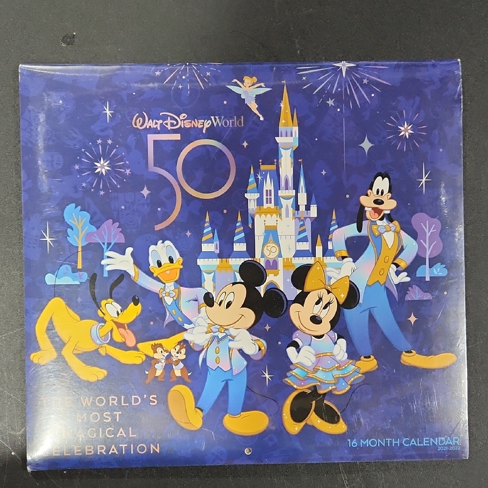 Disney World 50th Anniversary 16 Month Calendar